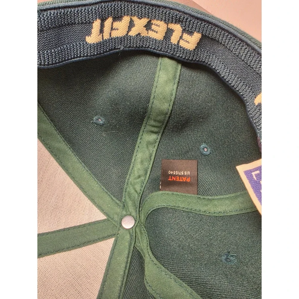 Organix Breckenridge Flexfit Hat Mens L-XL Forest Green Mountain Patch Cap - Picture 8 of 9